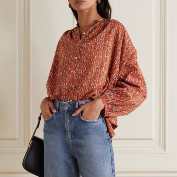 Doen Tops - DÔEN Jane Blouse in Calico Canyon Blooms Size S